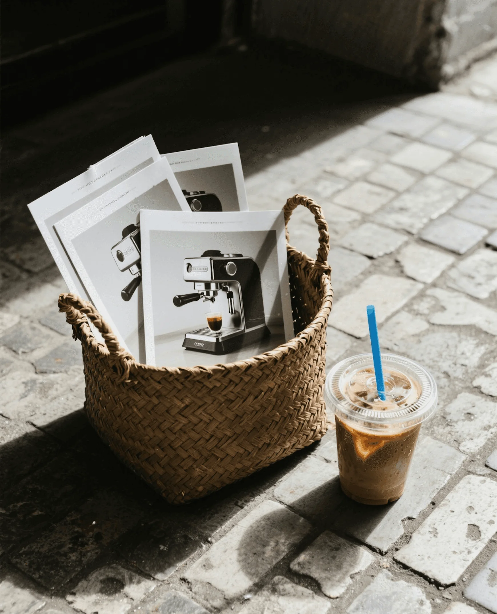 Iced coffee on the street